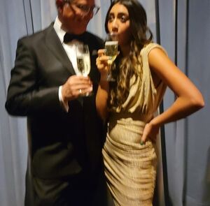 Gold, sparkle, cocktail evening dress, perfect for wedding